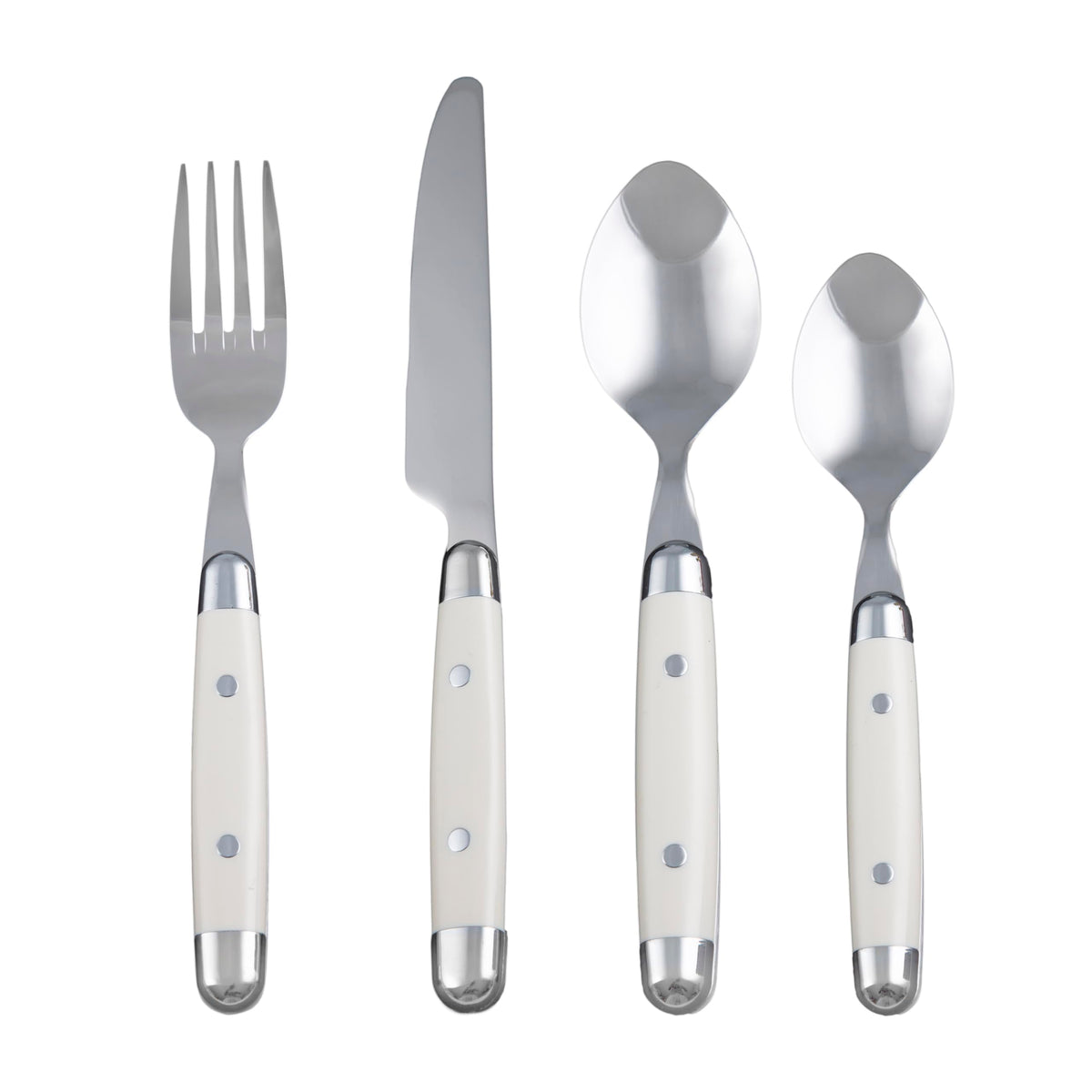 Cambridge Jubilee Blue 16-Piece 18/0 Silverware Set for 4, Flatware