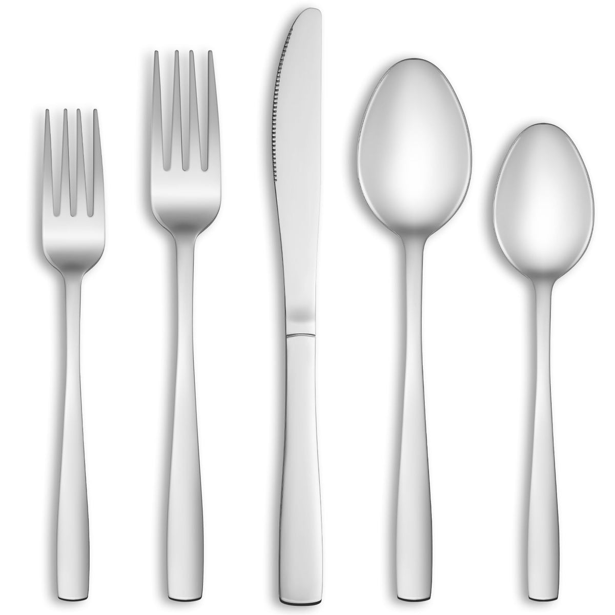 40 Pcs Silverware Set Service for 8, Food Grade Stainless Steel Flatware Set, Mirror Polished Cutlery Utensil Sets, Kitchen Eating Tableware Sets, Include Dinner Knives Fork Spoon, Dishwasher Safe