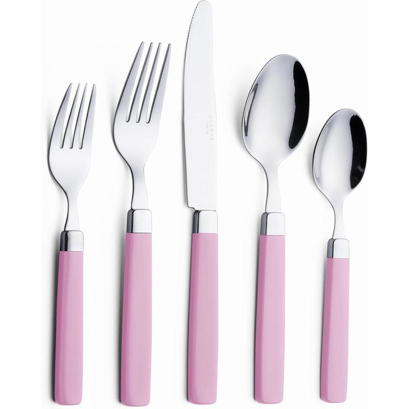 Silverware Set Stainless Steel Colorful Tableware Kitchen Flatware Set Utensils, Includes Dinner , Forks, Spoons & Dessert Spoons (Turquoise, 16 count)