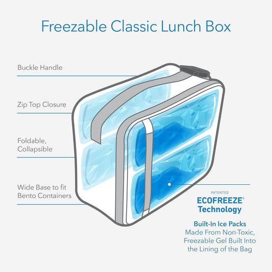 PackIt Freezable Classic Lunch Box, True Blue