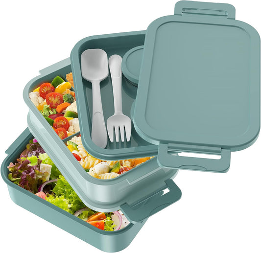 Jelife Bento Box Adult Lunch Box, 72oz Stackable Bento Lunch Box for Adults