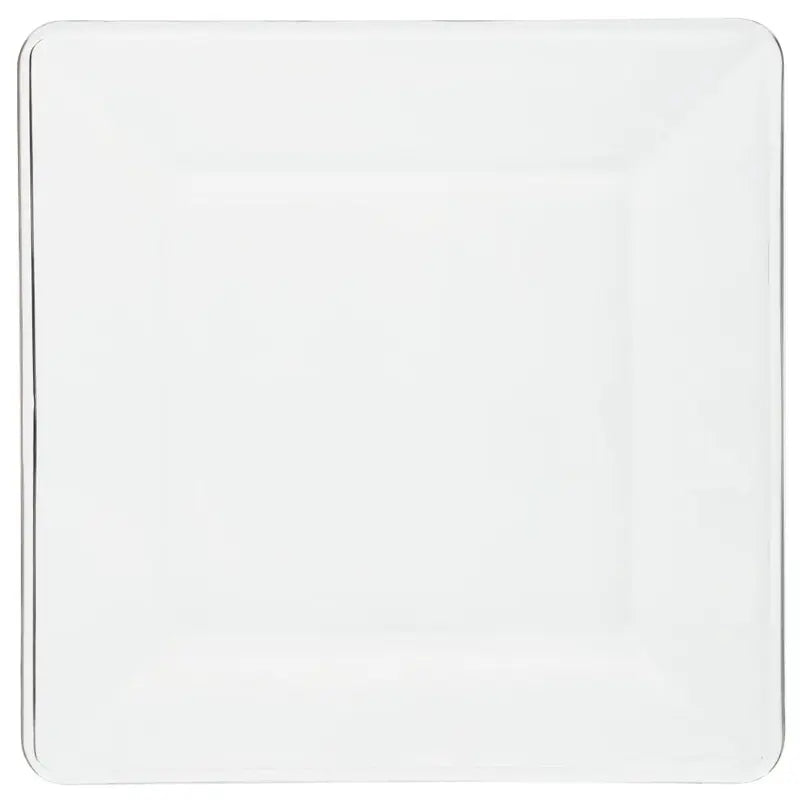 12-Piece Square Shape Transparent Glass Dinnerware Set - Dishwasher Safe Plates & Bowls for Everyday Home Kitchen Dining Table Use