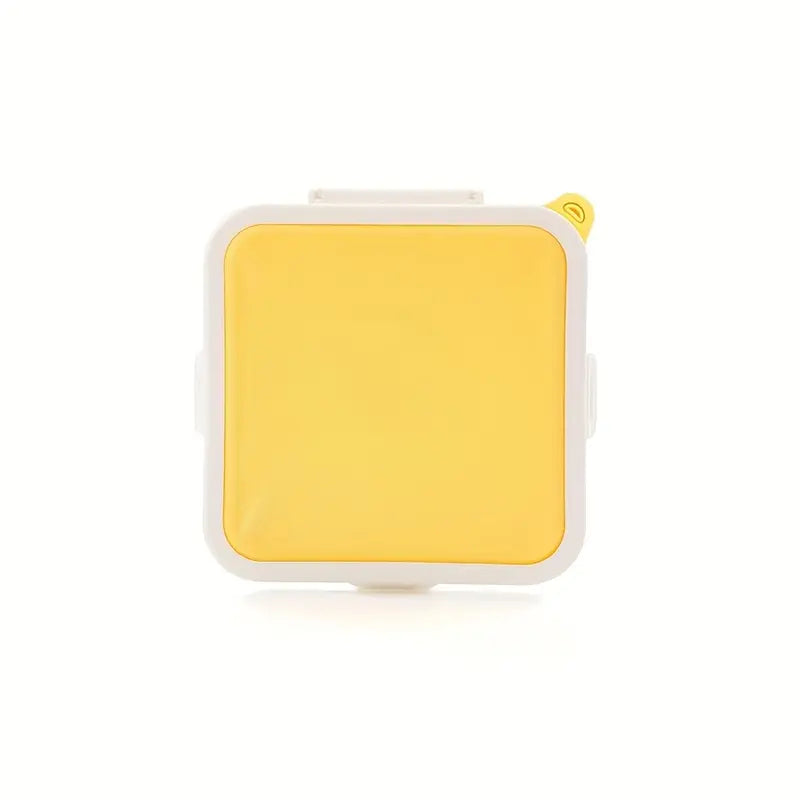 1Pc BPA-Free Food Grade Plastic Reusable Bento Container - Leak-Proof Stackable Shape Travel Lunchbox, Camp Kitchen Food Storage for School, Picnic