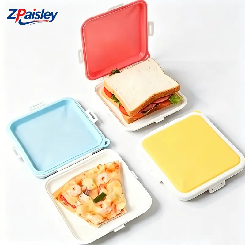 1Pc BPA-Free Food Grade Plastic Reusable Bento Container - Leak-Proof Stackable Shape Travel Lunchbox, Camp Kitchen Food Storage for School, Picnic