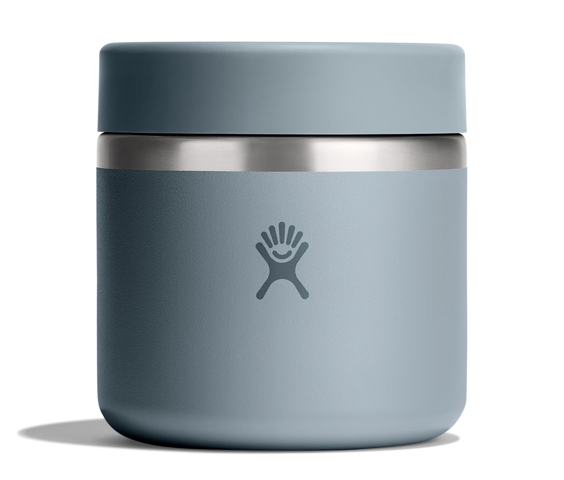 Hydro Flask Food Jar – Insulated Stainless Steel, Snack Travel Container for Hot Food, Lunch, & Soup 12 Oz Agave Green