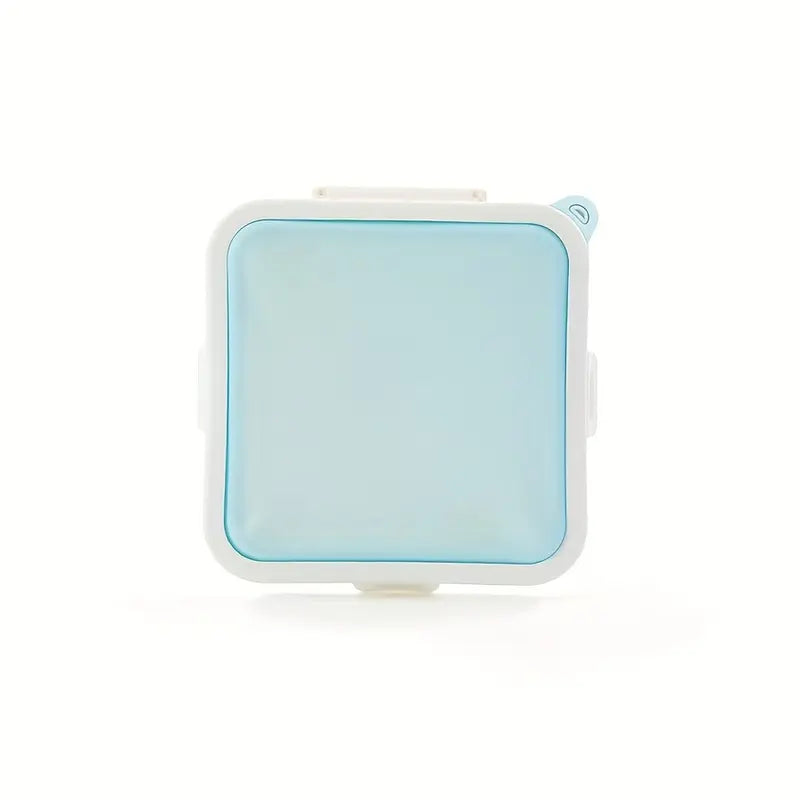 1Pc BPA-Free Food Grade Plastic Reusable Bento Container - Leak-Proof Stackable Shape Travel Lunchbox, Camp Kitchen Food Storage for School, Picnic