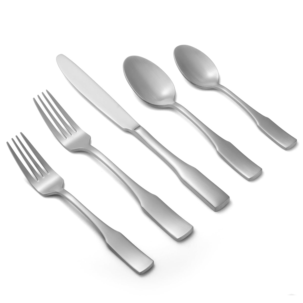 Alata Kate Champagne Gold Mirror 45-Piece Silverware With Utensil-Serving Set, Service for 8, Stainless Steel Flatware, Mirror Polished Cutlery, Dishwasher Safe