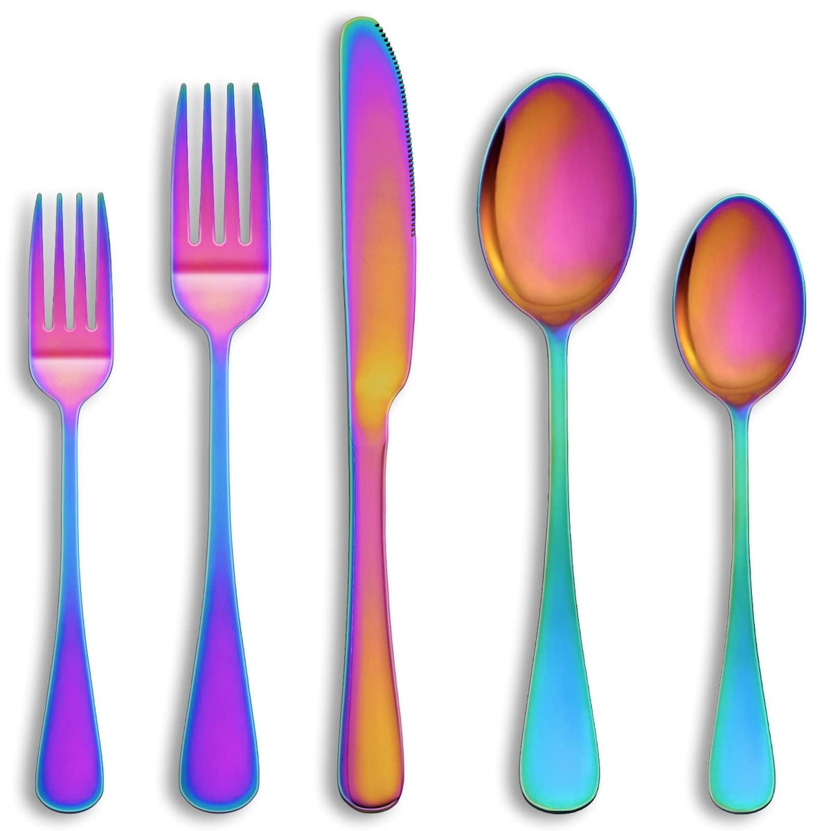 40 Pcs Silverware Set Service for 8, Food Grade Stainless Steel Flatware Set, Mirror Polished Cutlery Utensil Sets, Kitchen Eating Tableware Sets, Include Dinner Knives Fork Spoon, Dishwasher Safe