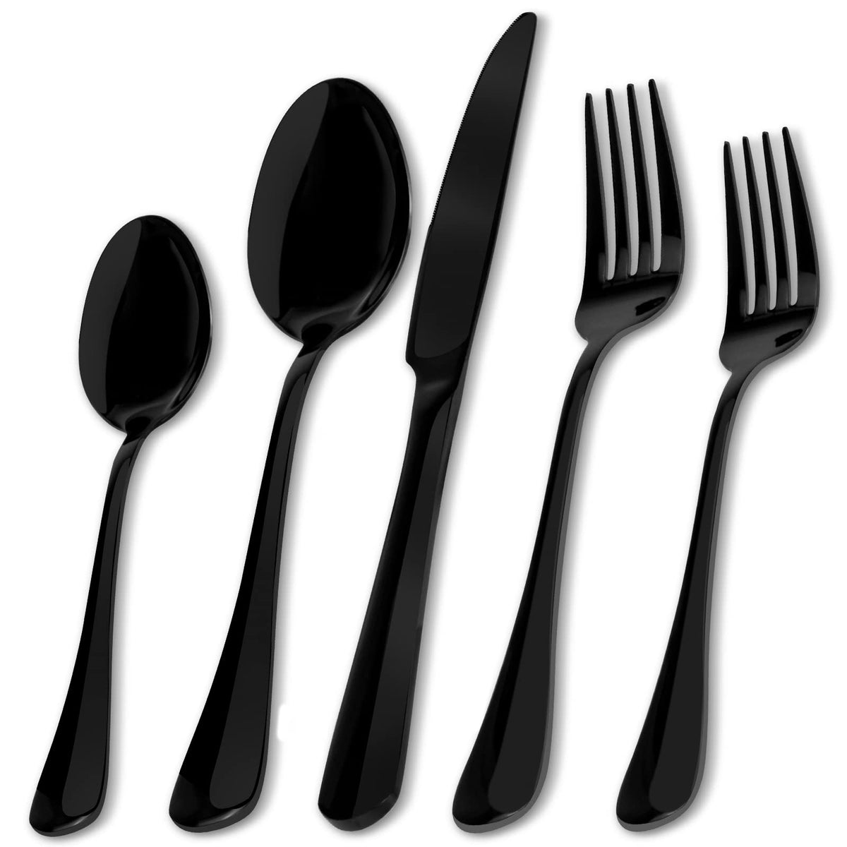 Aisoso Gold Silverware Set, 20-Piece Flatware Set Service for 4