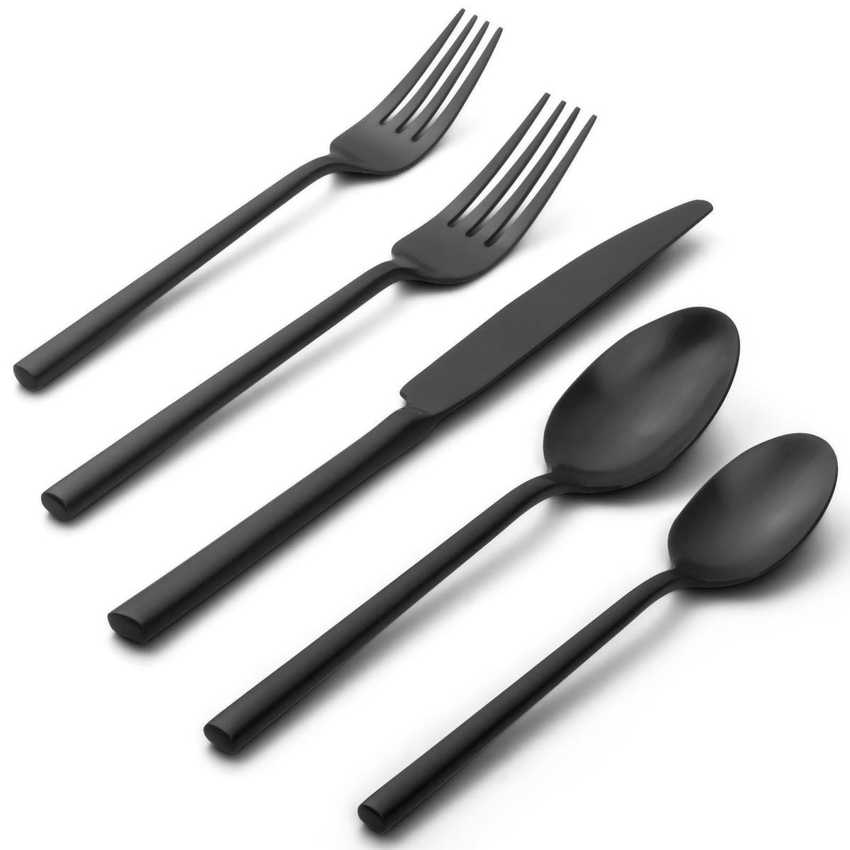 Alata Potter Champagne Gold 20-Piece Forged Silverware Set, Service for 4, Stainless Steel Flatware Set, Modern Design with Mirror Finish, Ideal for Home, Kitchen, Party, Camping
