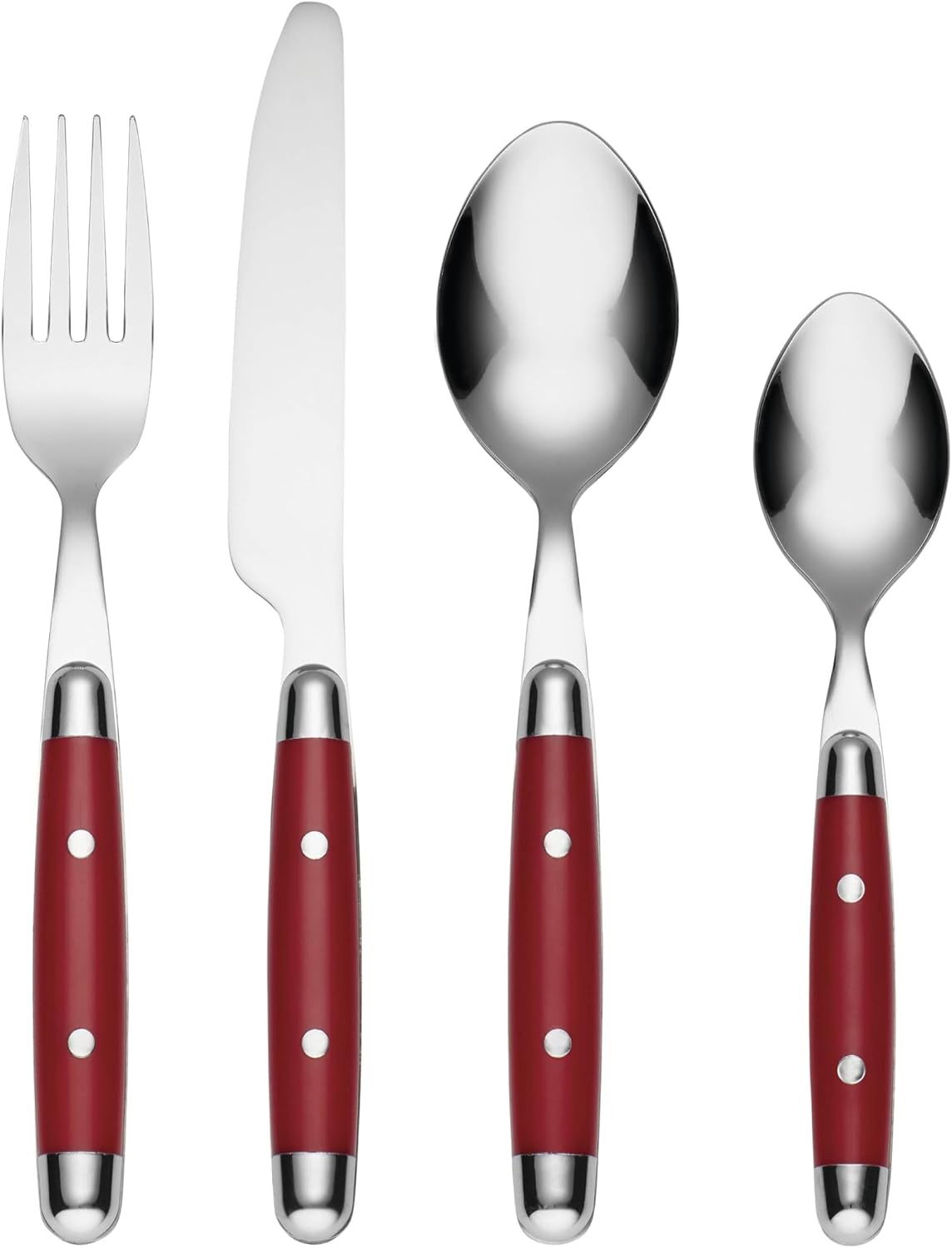 Cambridge Jubilee Blue 16-Piece 18/0 Silverware Set for 4, Flatware