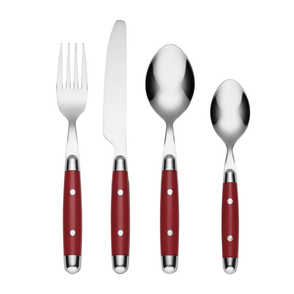 Cambridge Jubilee Blue 16-Piece 18/0 Silverware Set for 4, Flatware