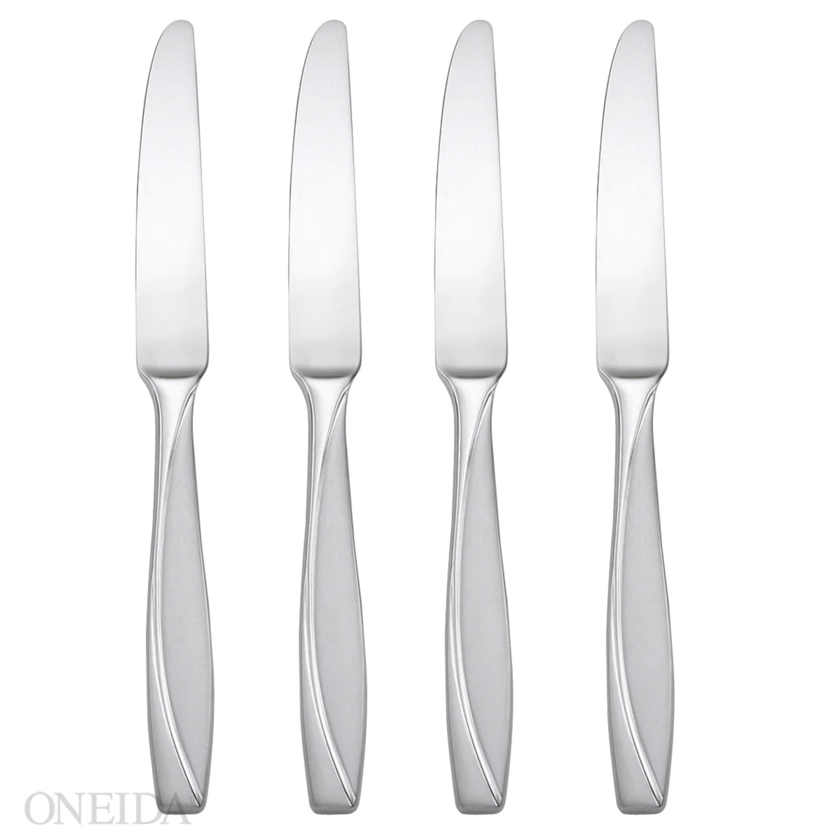 Oneida Camlynn Mirror 45 Piece Casual Flatware Set, 18/0 Stainless, Service for 8,Silver