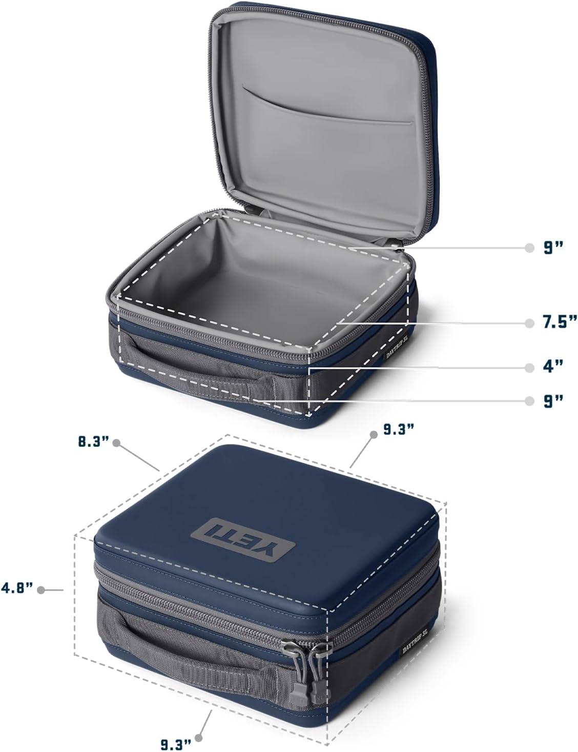 YETI Daytrip 3L Insulated Soft Cooler Lunch Box, Black