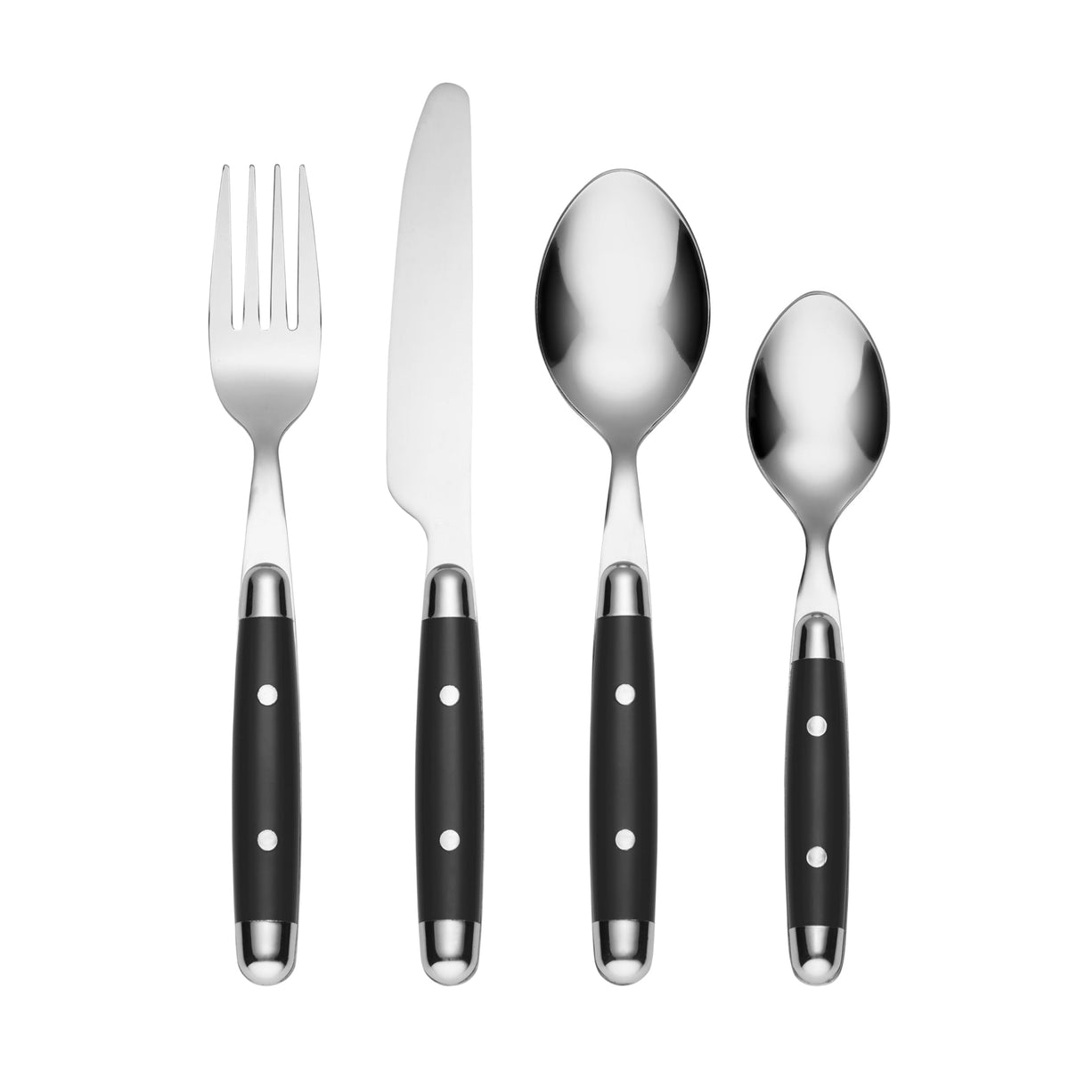 Cambridge Jubilee Blue 16-Piece 18/0 Silverware Set for 4, Flatware
