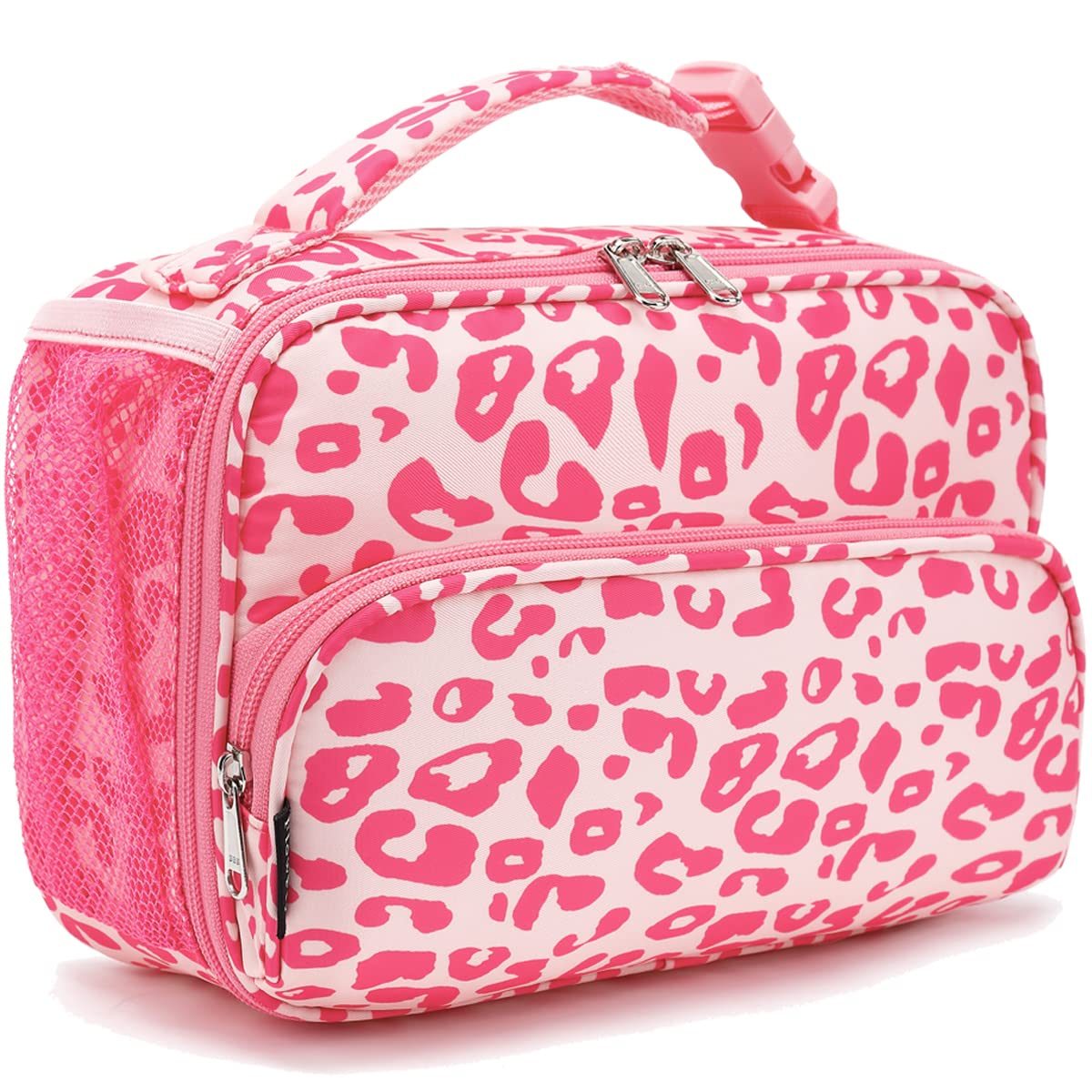 FlowFly Kids Lunch box Insulated Soft Bag Mini Cooler Back to School Thermal Meal Tote Kit for Girls, Boys,Cyan