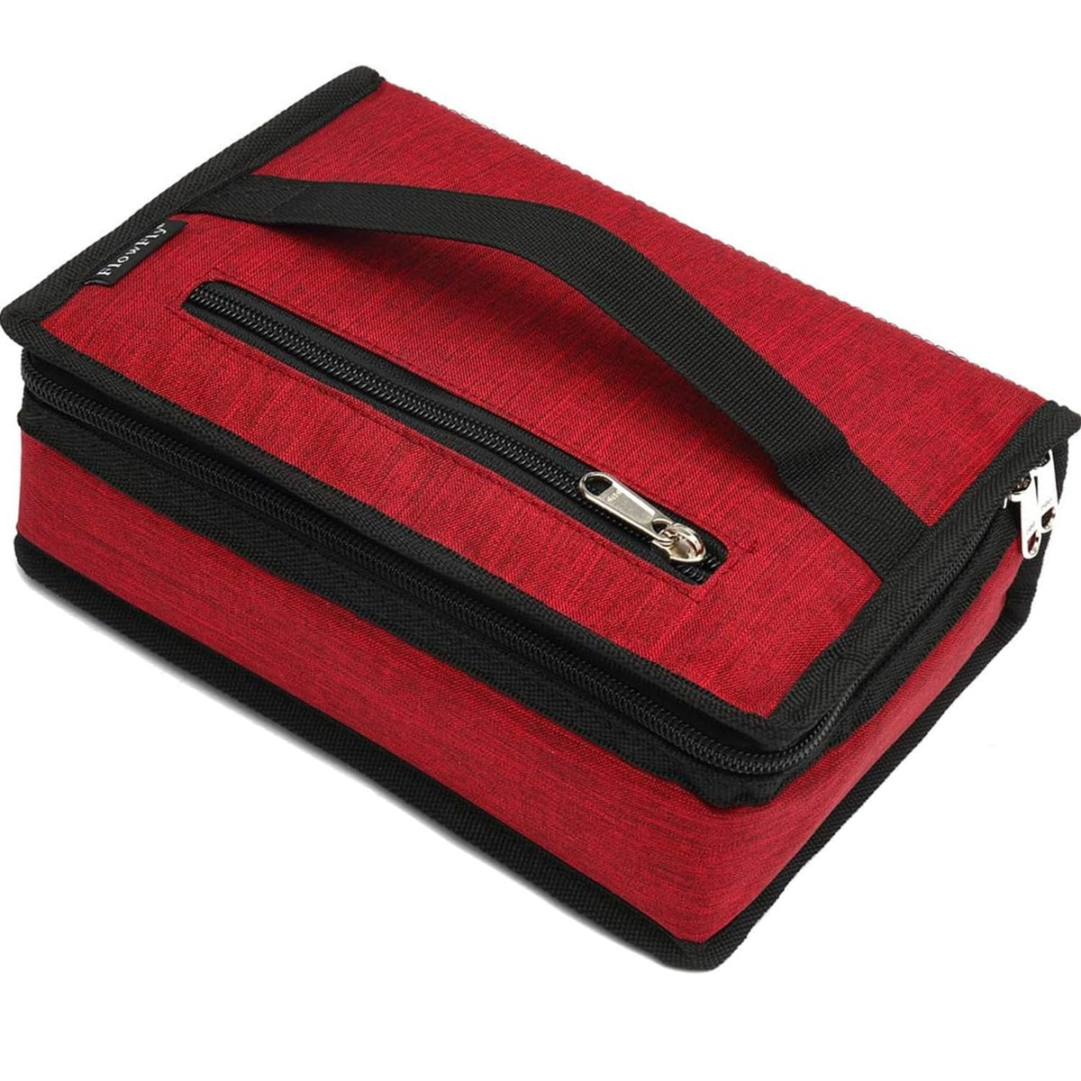 FlowFly Small Insulated Lunch box Portable Soft Bag Mini Cooler Thermal Meal Tote Kit with Handle for Work & School, Black