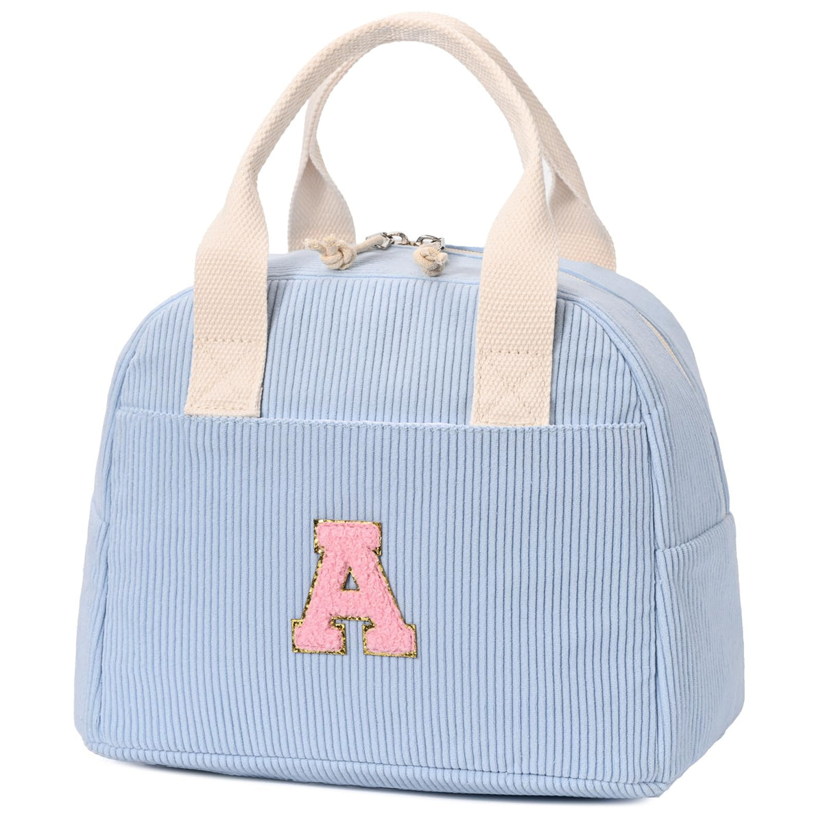 LOVELYWIND Lunch Box for Women,Insulated Lunch Bag,Green Stripe14-Can(9L)