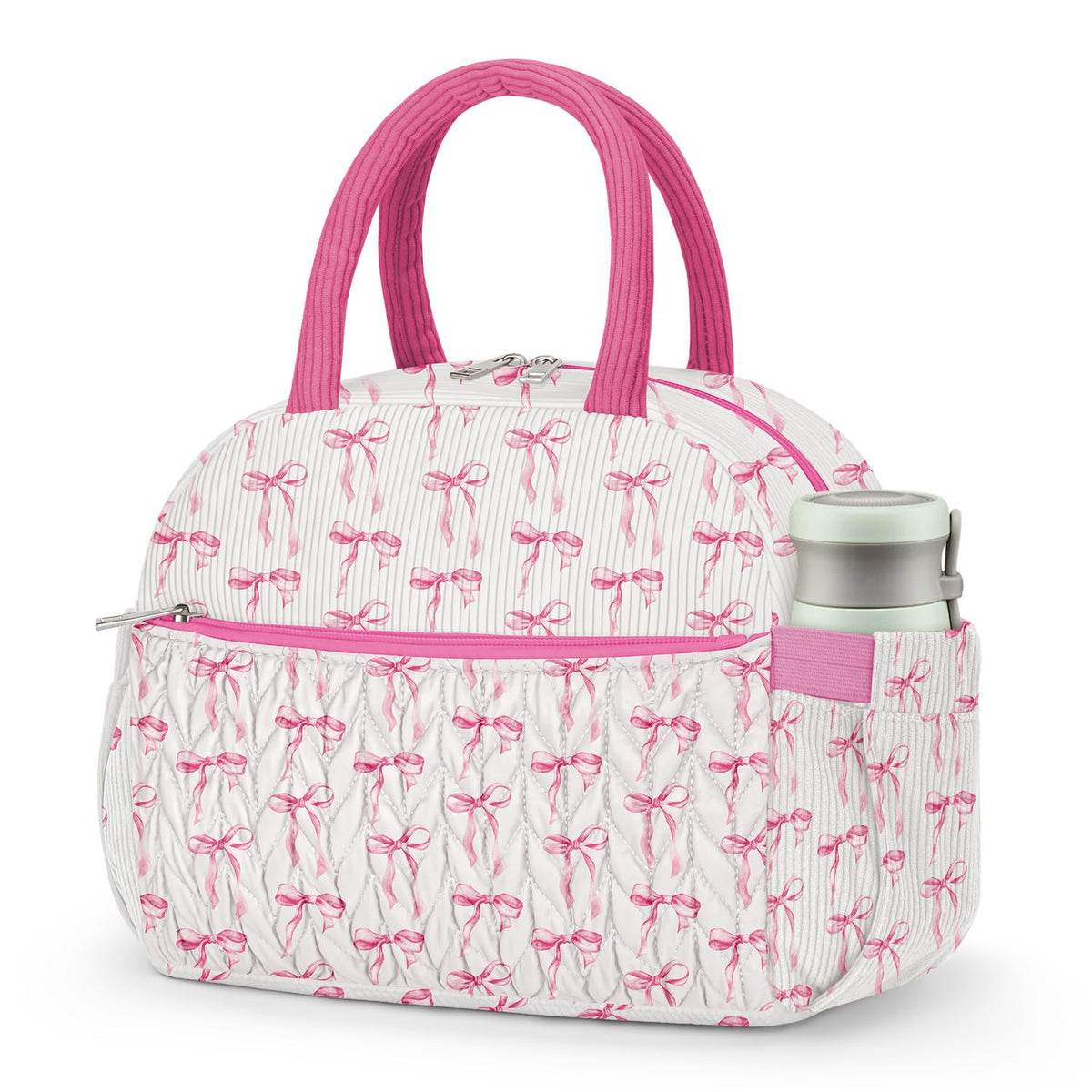 Coobiiya Lunch Box Lunch Bag for Women Men,Reusable Cute Lunch Pail bag,Leakproof,Insulated LunchBox Tote Compact 10L, Cooler Lunch Container for Work Travel Office (Black)