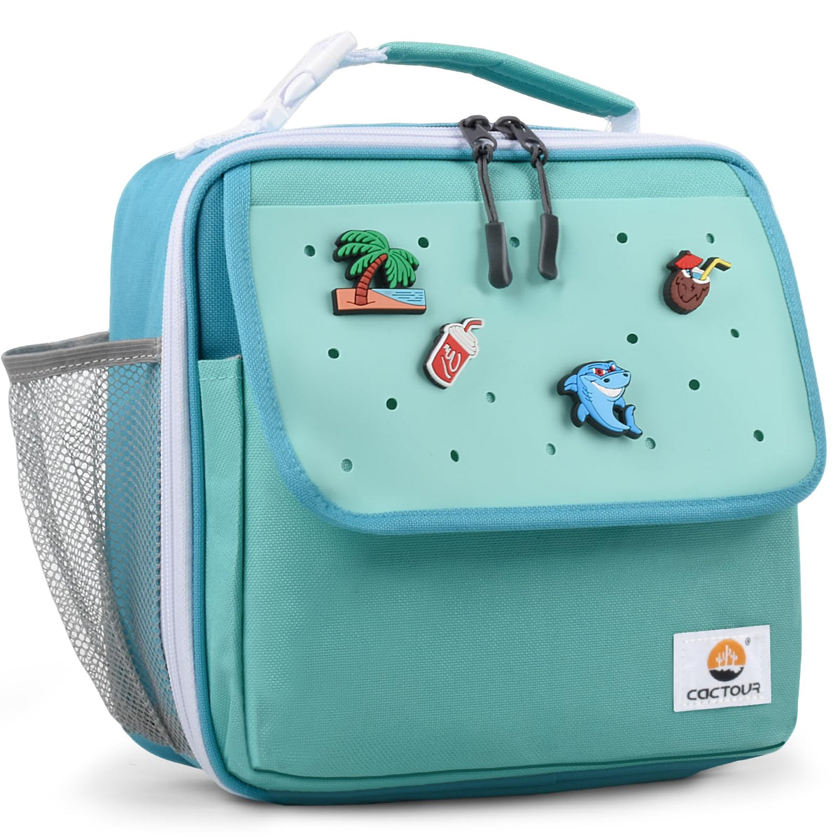CaCTOUR Lunch Box Kids,Premium Insulated Lunchbox for Girls Boys,Soft Mini Cooler Bag Back to School Thermal Reusable Lunch Bag for Work School Picnic (Blue)