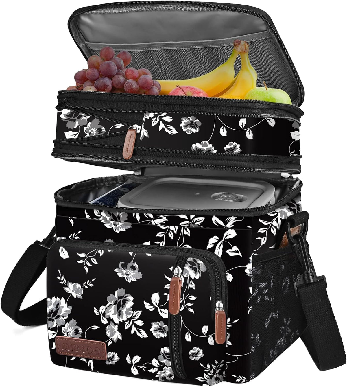 MIYCOO Lunch Bag & Lunch Box for Men Women, Double Deck & Leakproof