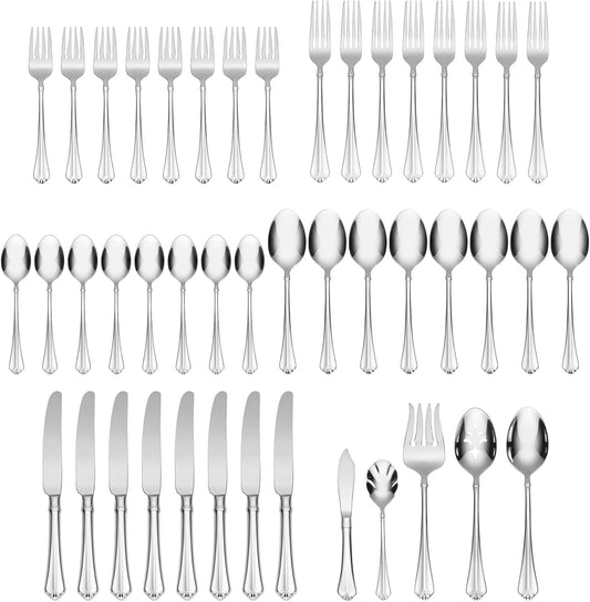 Oneida Juilliard 45-Piece 18/10 Silverware Set for 8, Flatware