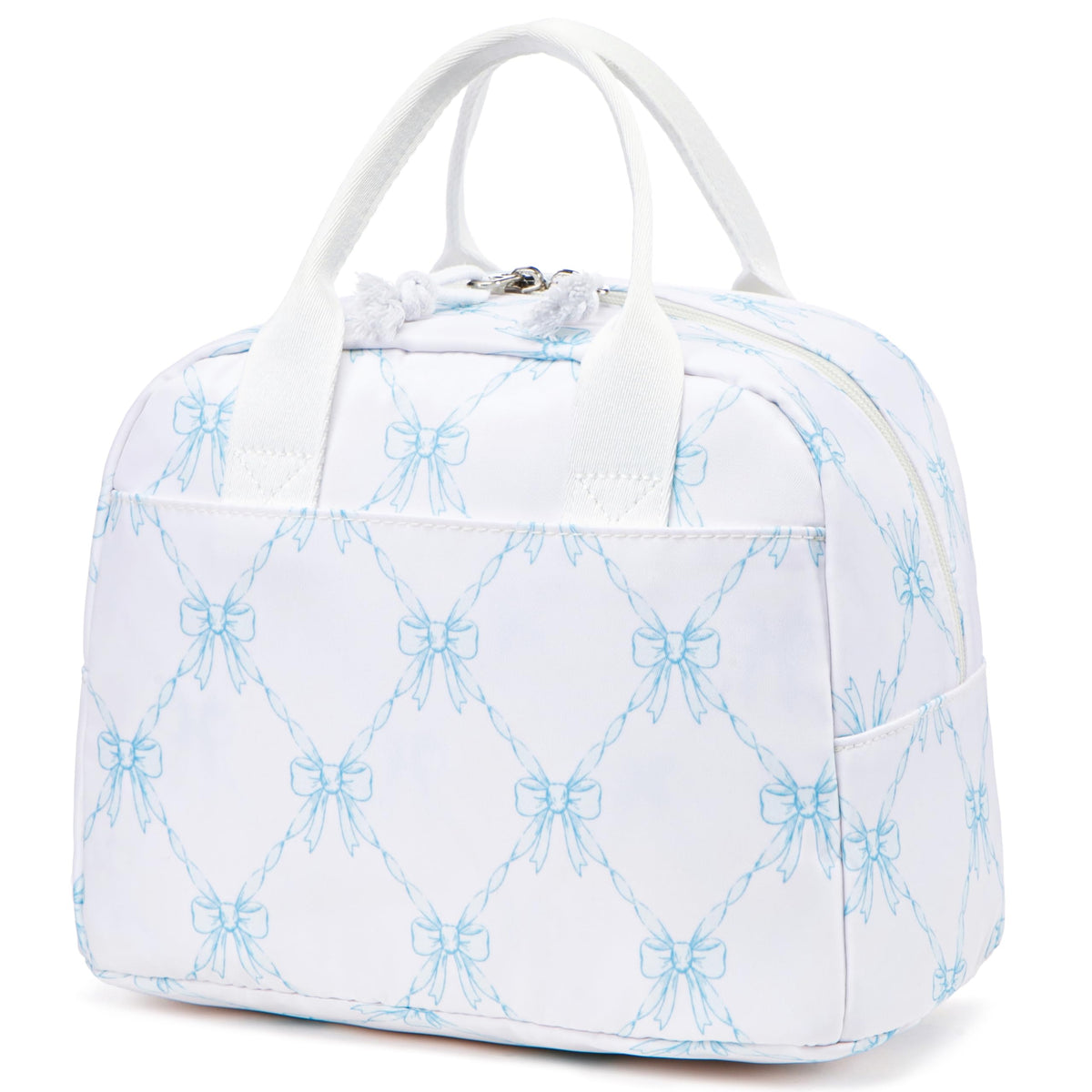 LOVELYWIND Lunch Box for Women,Insulated Lunch Bag,Green Stripe14-Can(9L)