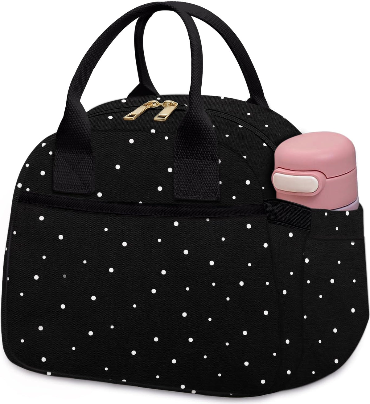 Carry bloom Lunch Box for Women, Insulated Lunch Bag Cute Corduroy Lunchbox