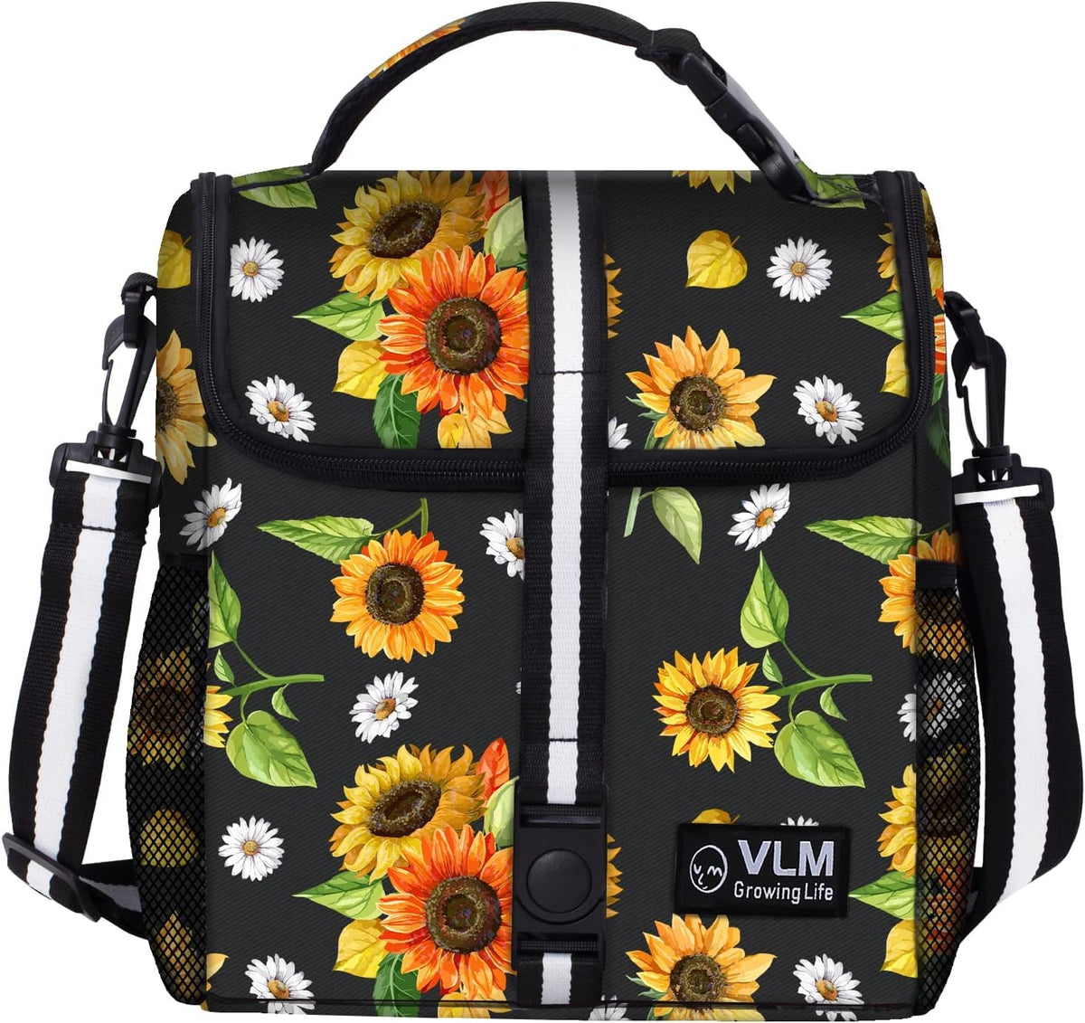 VLM Lunch Box for Women, Insulated Lunch Bag Women, Cute Floral Lunch Tote