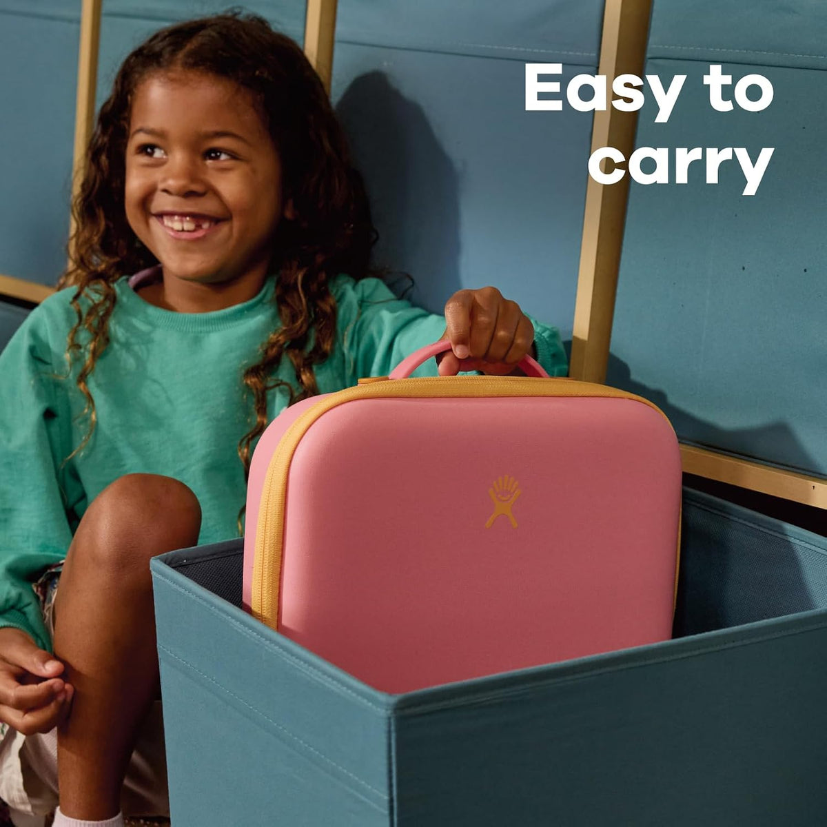 Hydro Flask Lunch Box for Kids - Unisex for Girls or Boys - Insulated Lunch Bag for School in Seaspray Blue