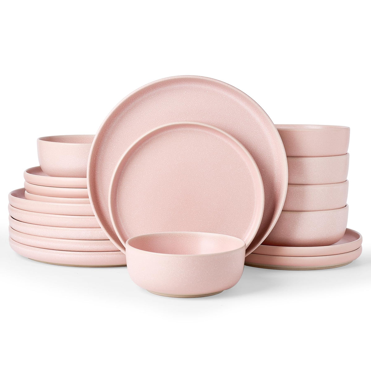 Famiware Milkyway 12-Piece Stoneware Dinnerware Set, White
