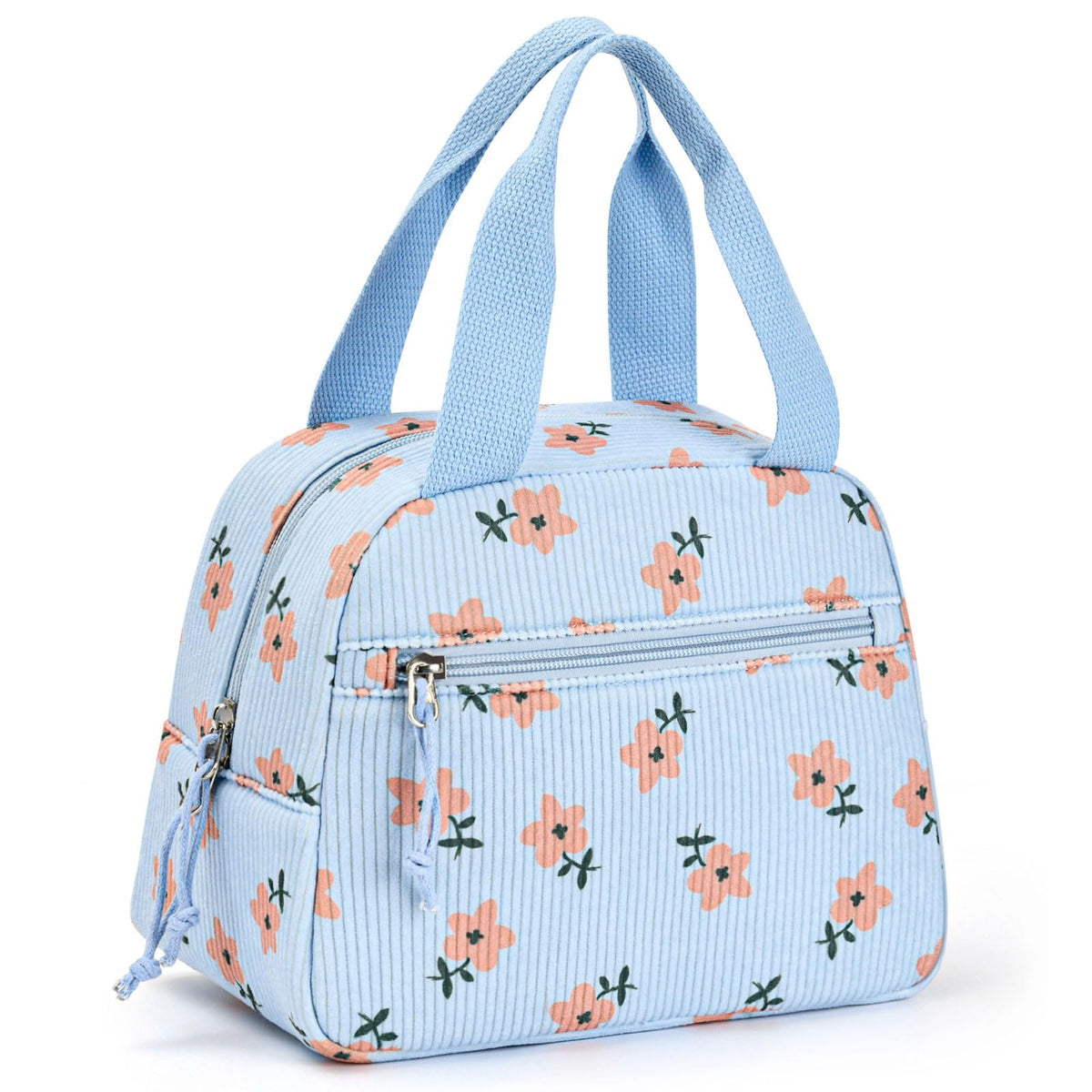 Lunch Bag for Women Men, Corduroy Small Insulated Lunch Box