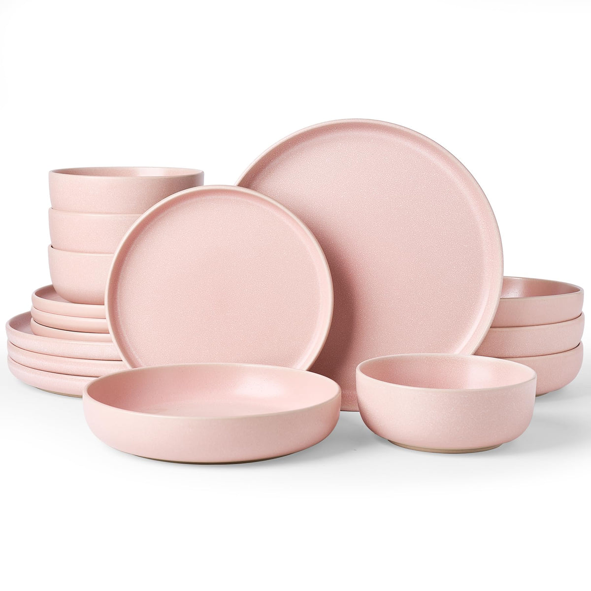 Famiware Milkyway 12-Piece Stoneware Dinnerware Set, White
