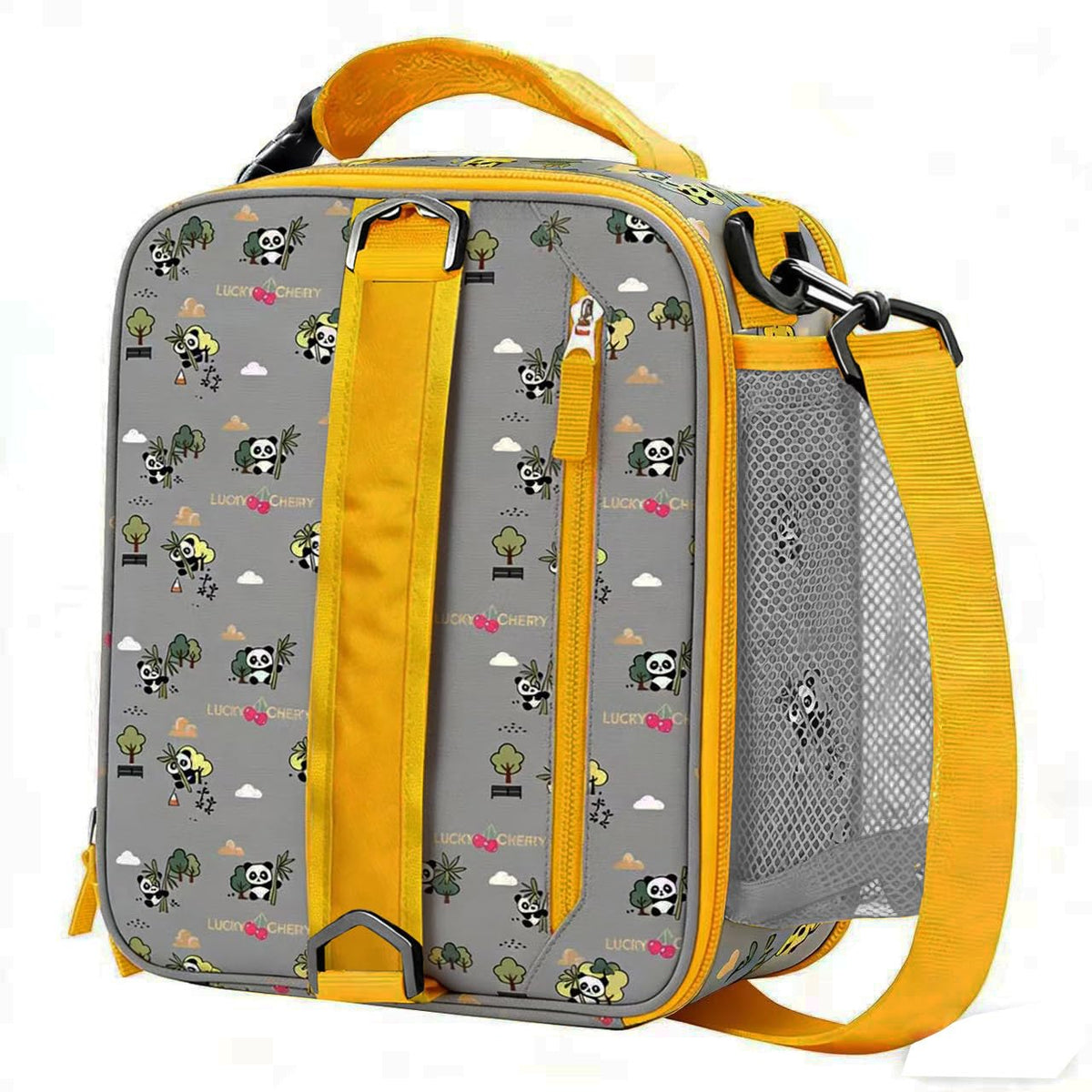 Lunch Box Insulated Lunch bag for Men Teen Kids Boys Adult Portable Stylish Small Lunchbox Special Design for Working Office school Picnic (Black 6L(Without Shoulder Straps))