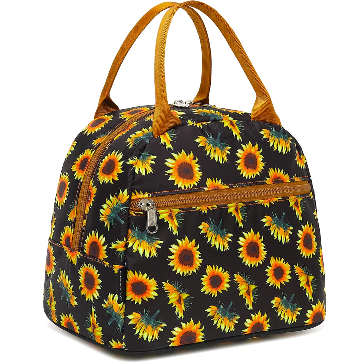 FlowFly Insulated Lunch Cooler Bag - Tote Bag Organizer for Women/Men, Black