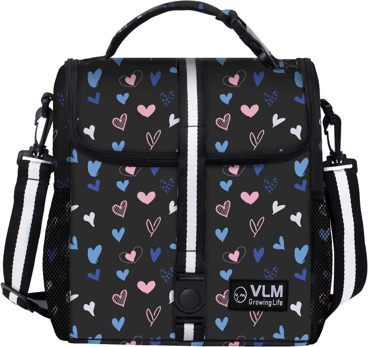 VLM Lunch Box for Women, Insulated Lunch Bag Women, Cute Floral Lunch Tote