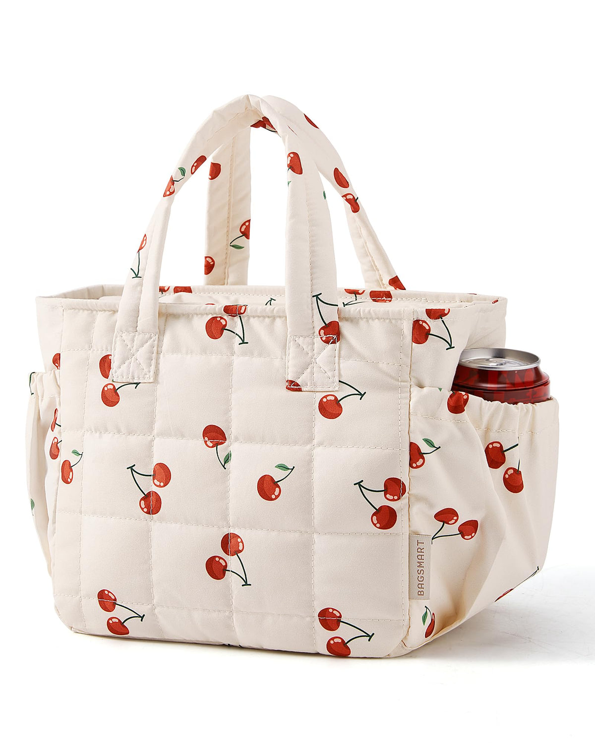 BAGSMART Lunch Bag Women Small Cute Quilted Insulated Leakproof Lightweight