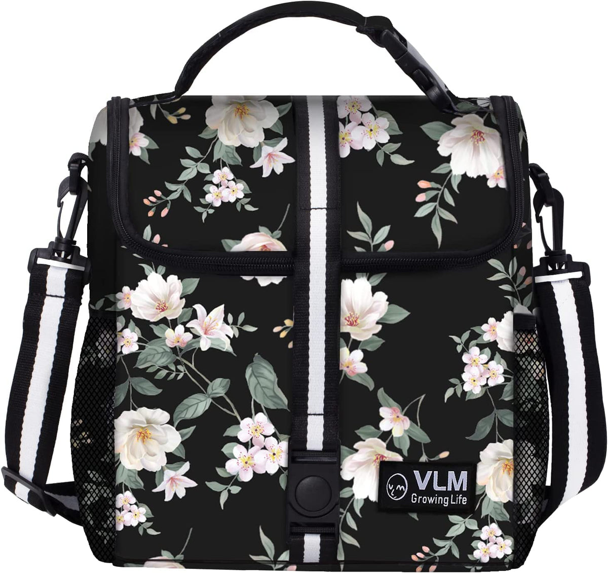 VLM Lunch Box for Women, Insulated Lunch Bag Women, Cute Floral Lunch Tote