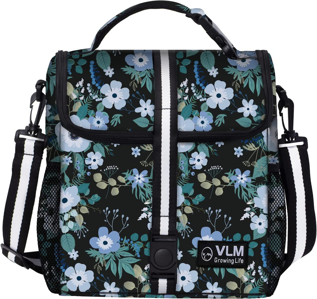 VLM Lunch Box for Women, Insulated Lunch Bag Women, Cute Floral Lunch Tote