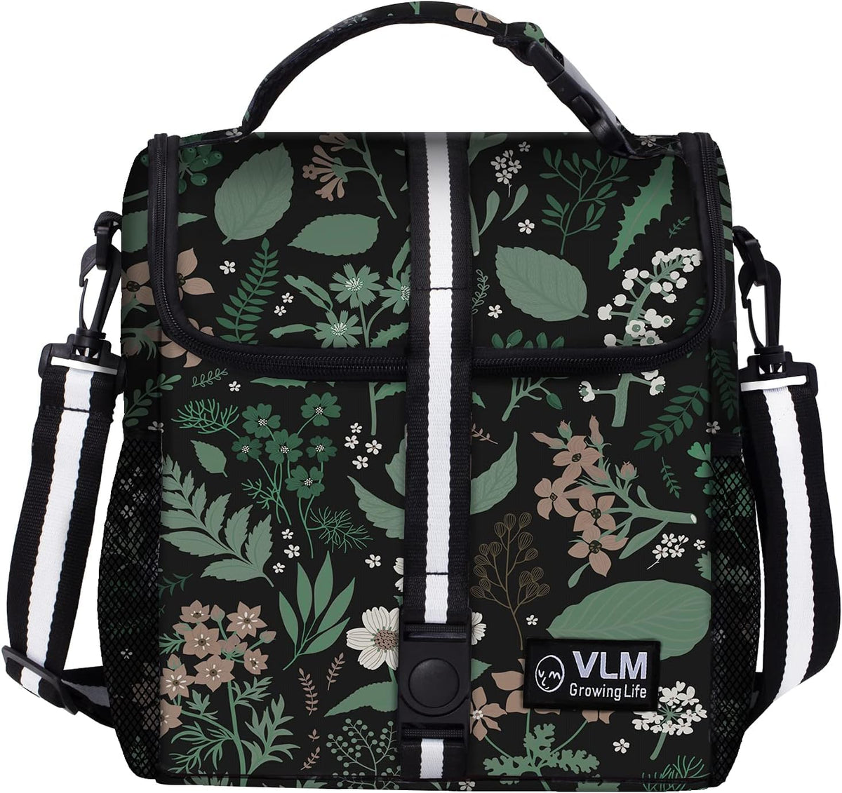 VLM Lunch Box for Women, Insulated Lunch Bag Women, Cute Floral Lunch Tote