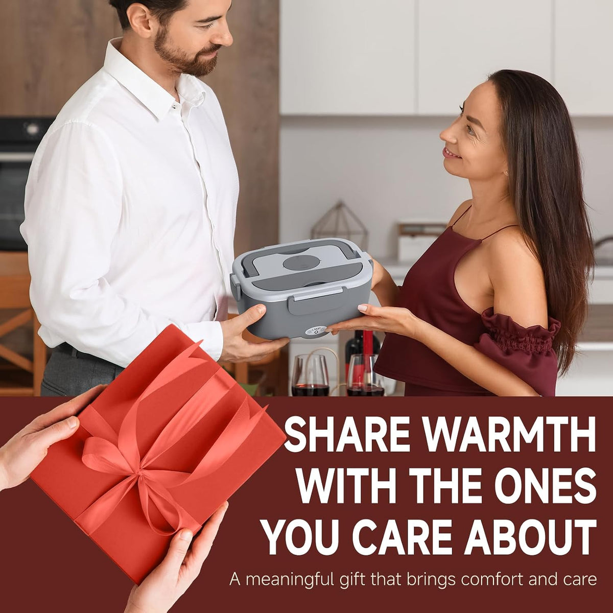 Electric Lunch Box for Adults, 15-30 Min Fast Heating Portable Food Warmer