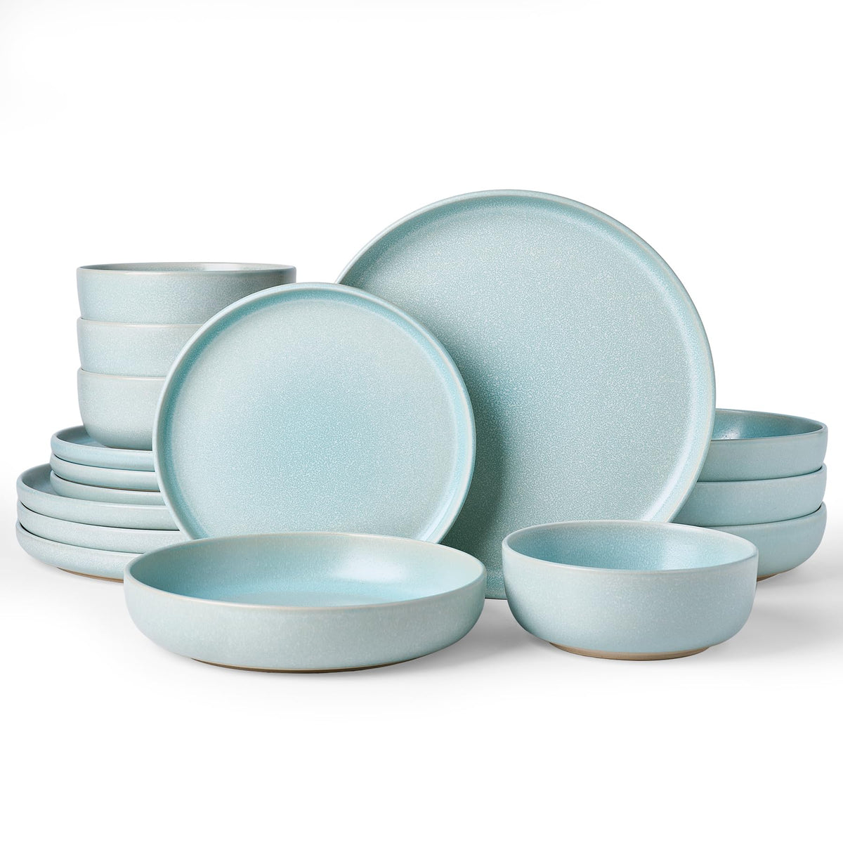 Famiware Milkyway 12-Piece Stoneware Dinnerware Set, White
