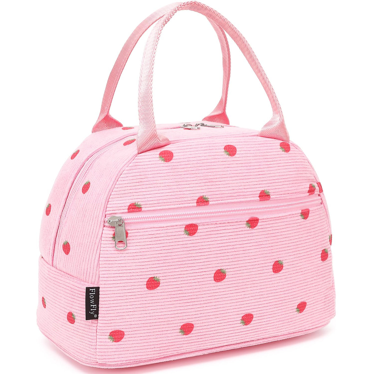 FlowFly Insulated Lunch Cooler Bag - Tote Bag Organizer for Women/Men, Black
