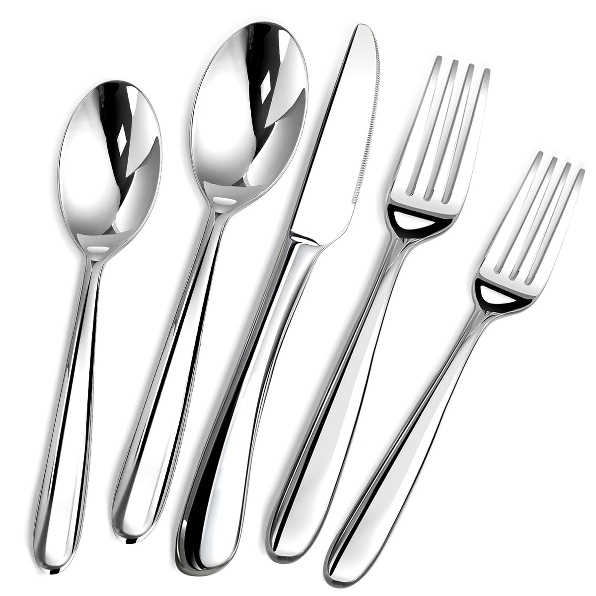 Silverware Set for 12,60 Piece Stainless Steel Flatware Utensil Cutlery Set