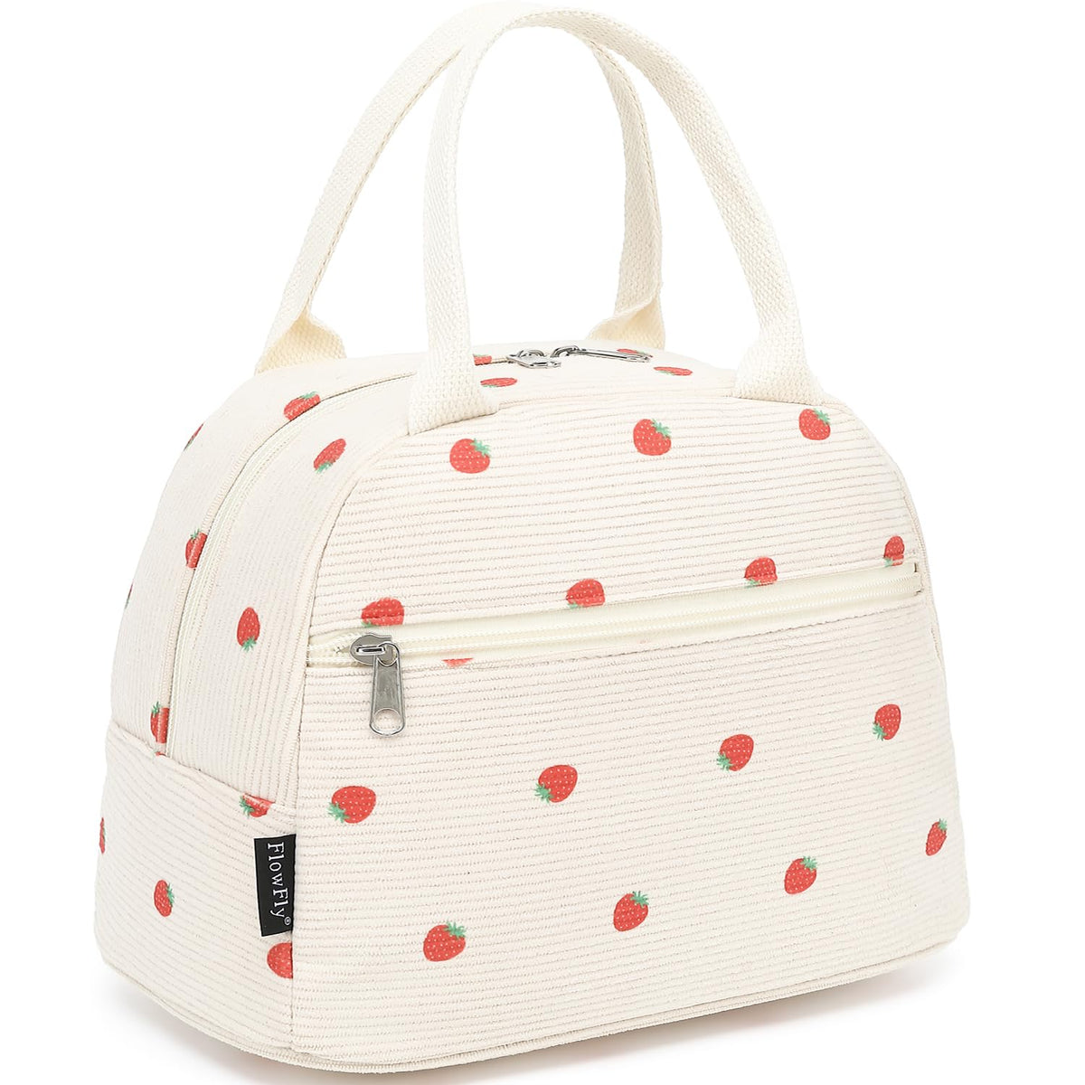 FlowFly Insulated Lunch Cooler Bag - Tote Bag Organizer for Women/Men, Black