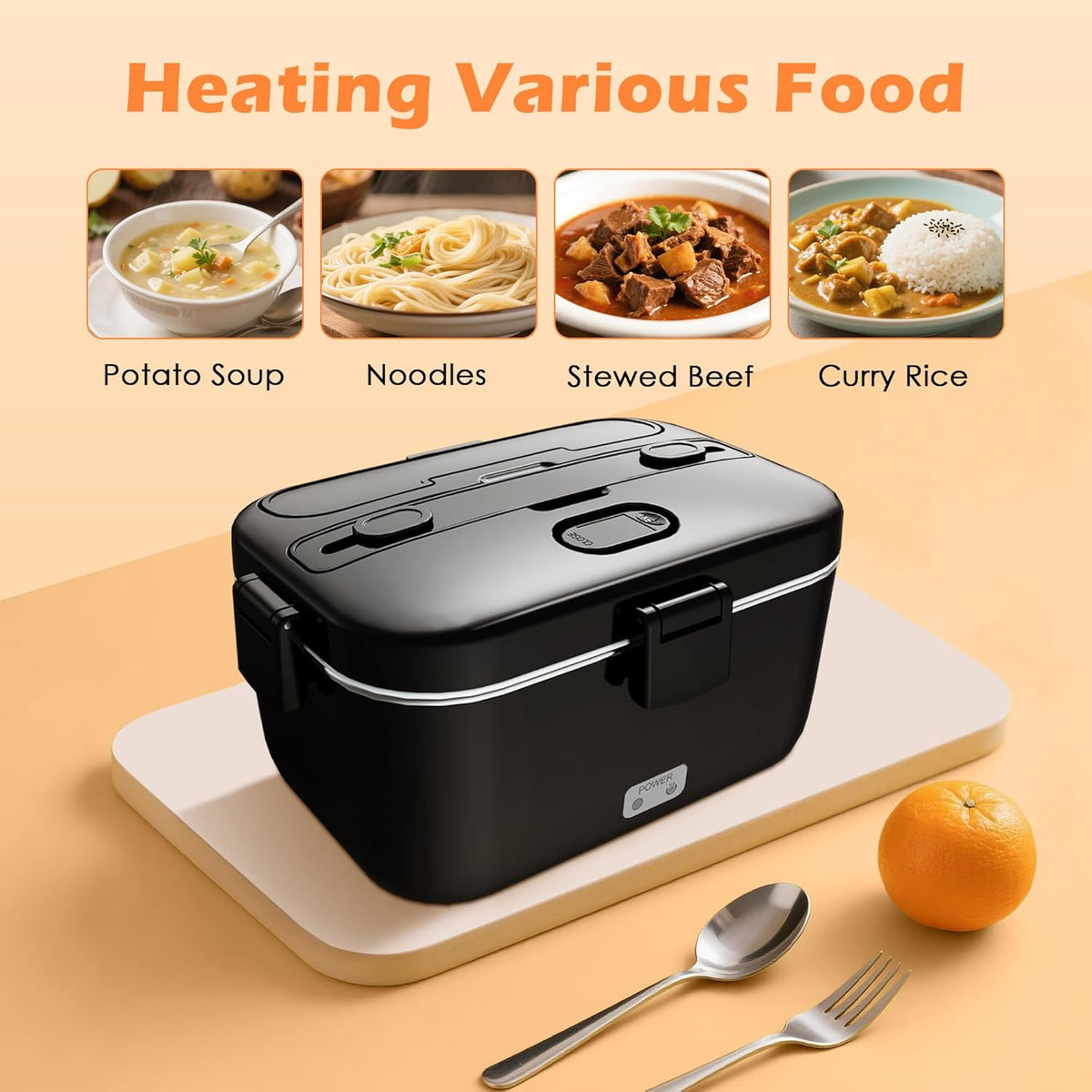 COZYEXPERT Electric-Lunch-Box-Heated-Food-Warmer 100W Heating Box for Adult
