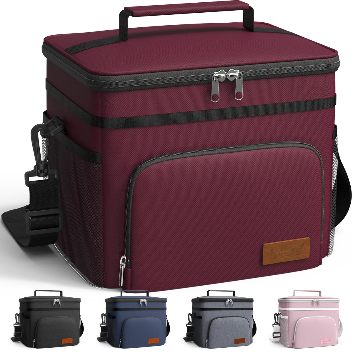 HOTOR Insulated Lunch Box Men Women Leak-Proof Cooler Lunch Bag 15L