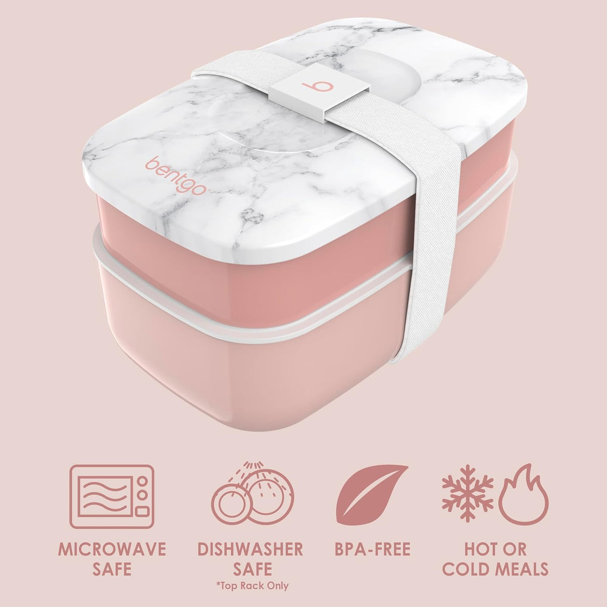 Bentgo Classic Stackable 3-Compartment Adult Bento-Style Lunch Box