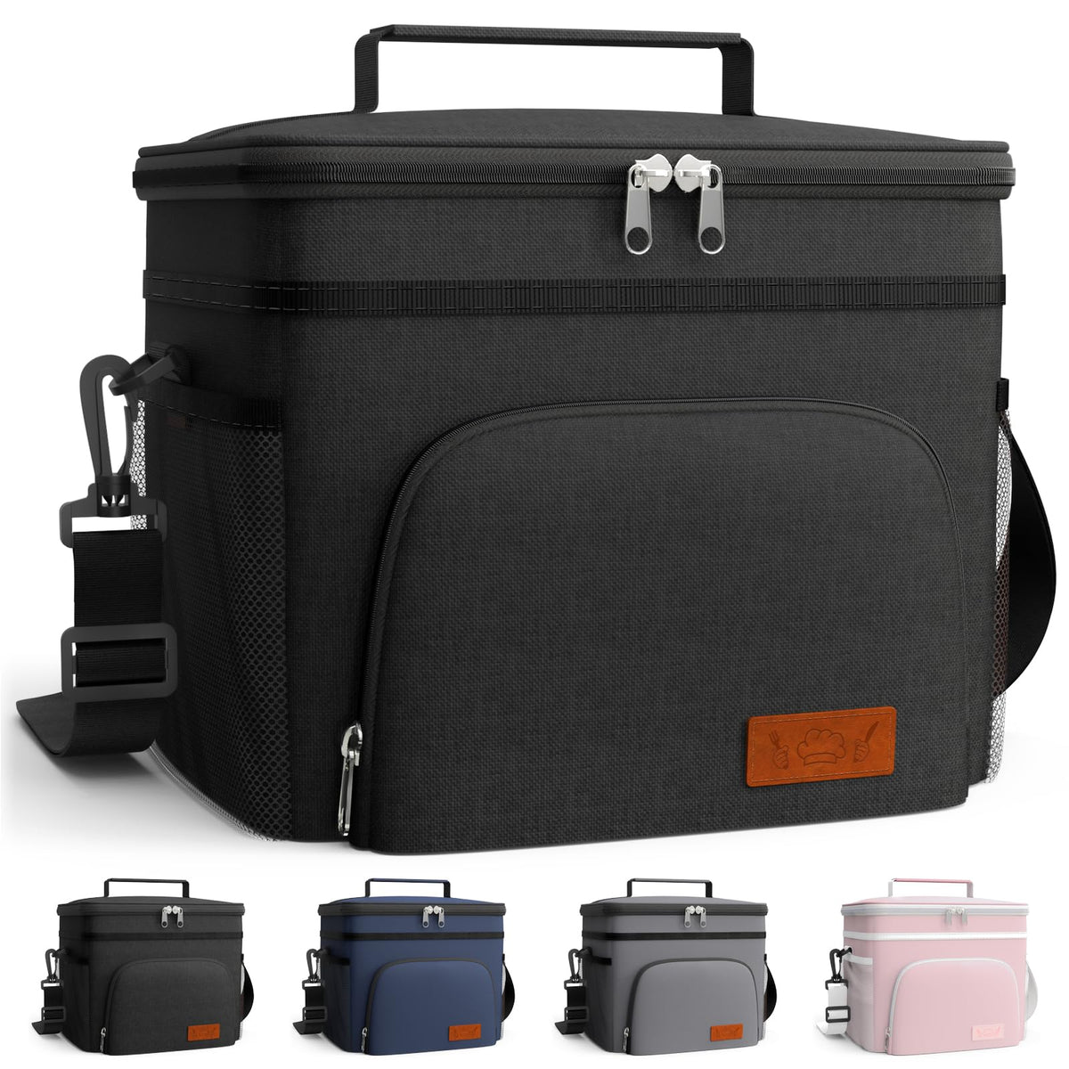 HOTOR Insulated Lunch Box Men Women Leak-Proof Cooler Lunch Bag 15L