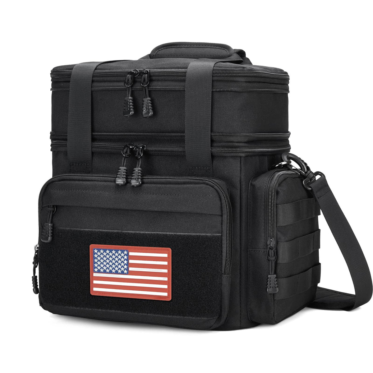 Gafetrey Tactical Lunch Box for Men - Large Lunch Bag Double Deck